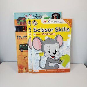 Pre-K/Preschool Activity Books | NEW | Scissor Cutting Skills ABC Mouse Stickers